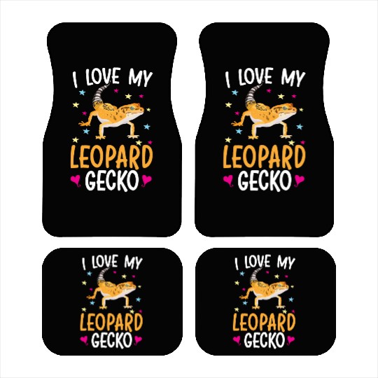 I Love My Leopard Gecko Reptile Leopard Gecko Car Mats