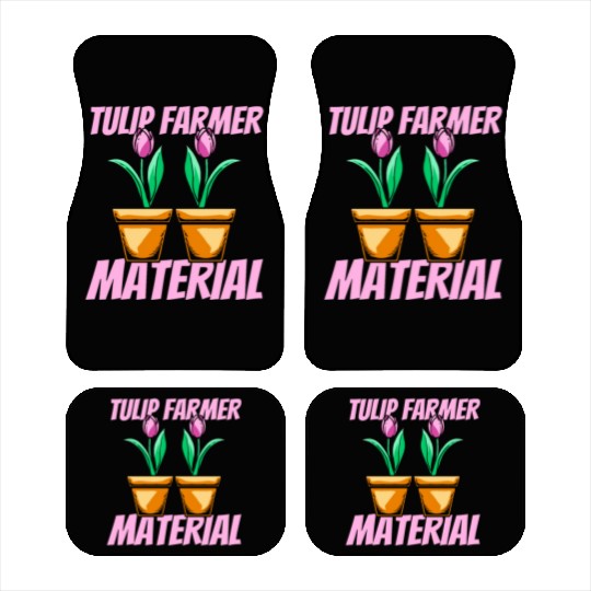 Tulip Gardening Farmer Tulips Car Mats