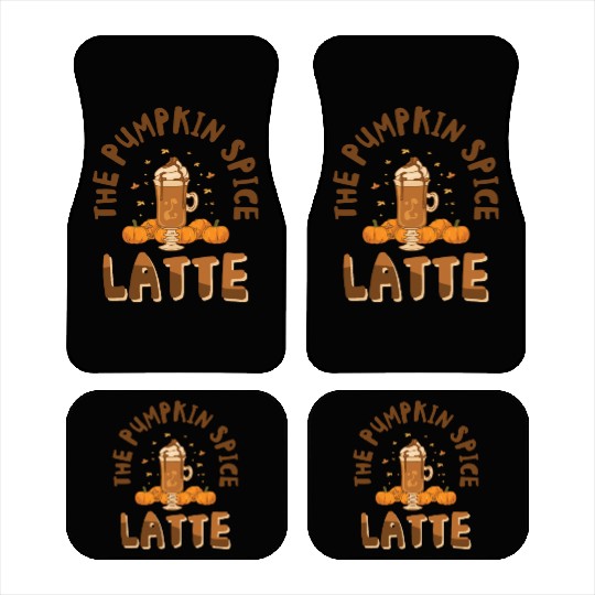 Pumpkin Spice Latte Halloween Coffee Lover Tarot Car Mats
