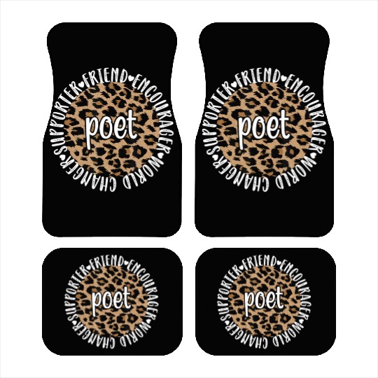 Poetry Poet Poetry Lover Poem Writer Car Mats