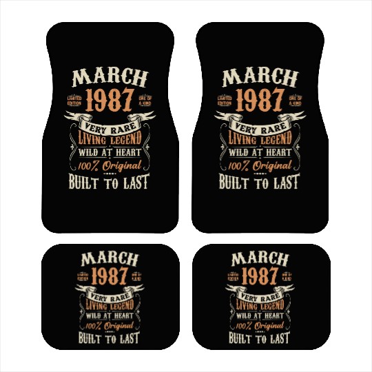 March 1987 Birthday Surprise Car Mats