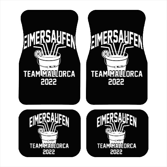 Team Mallorca Bucket Drinking Party Tour celebrate Car Mats
