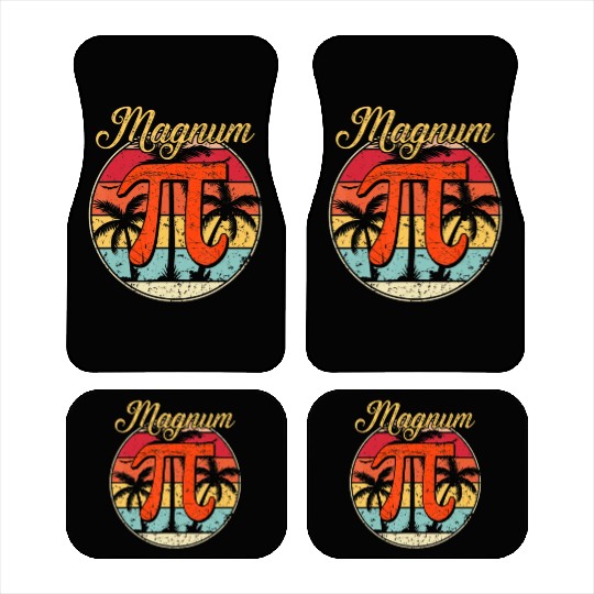 Magnum Pi Math Pi Day Retro Car Mats