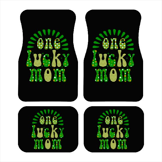 One luckyPatricks Day Sublimation Car Mats