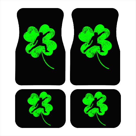 Fencing St. Patrick's day shamrock Car Mats