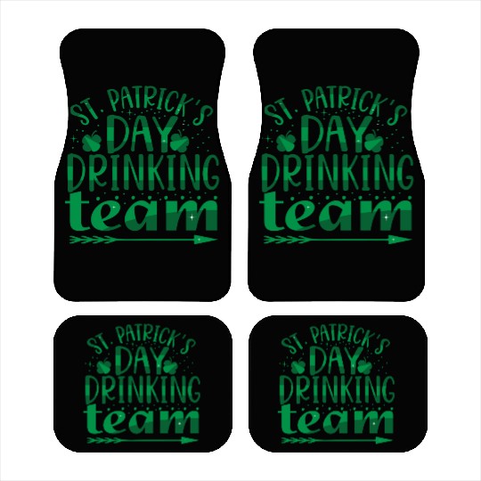 Patricks Day Drinking Team Car Mats