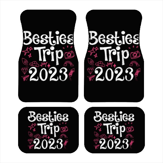 Besties Trip 2023 Summer Vacation Spring Break Car Mats