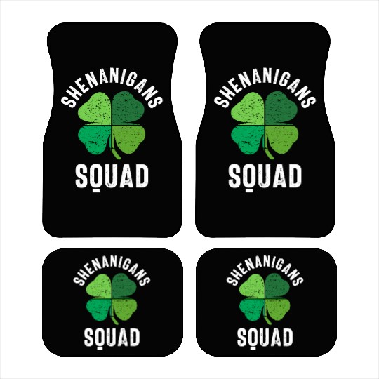 Shenanigans Squad St Patricks Day Car Mats