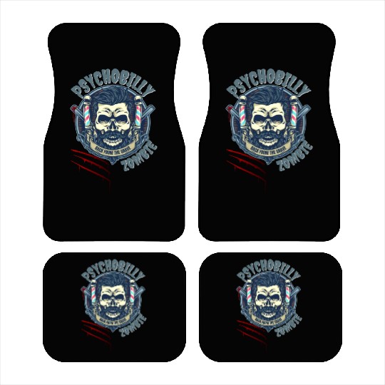 Psychobilly Zombie Retro Design Car Mats