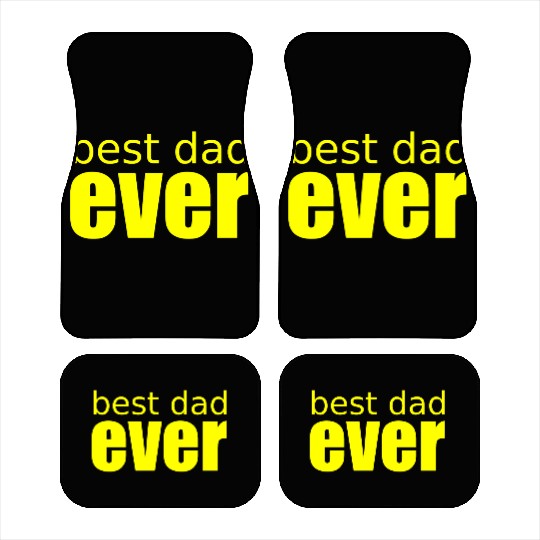 best dad ever - retro Car Mats green - fathers day -