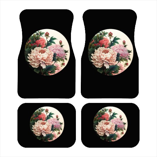 Peony flowers Car Mats