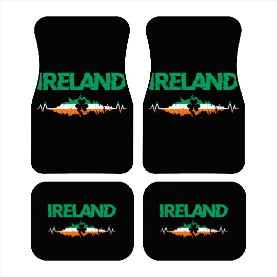 Ireland shamrock Irish St. Patrick's Day Car Mats