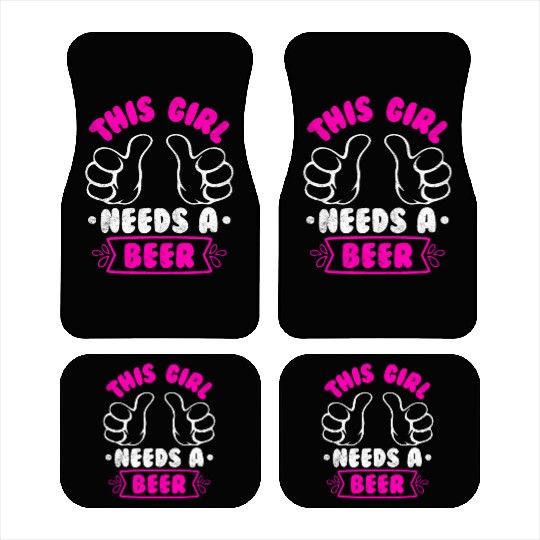This girl needs a beer vacation Spring Break Car Mats