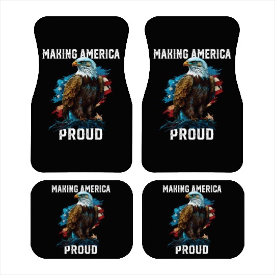 Making America Proud American Bald Eagle Car Mats