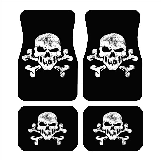 Pirate Skull And Crossbones Car Mats