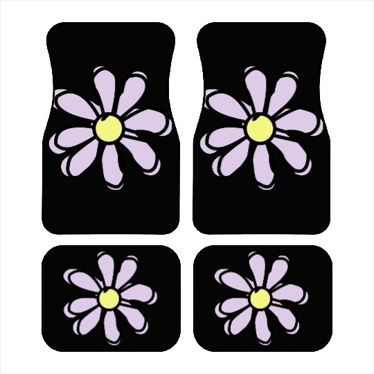 Lavender Flower Car Mats