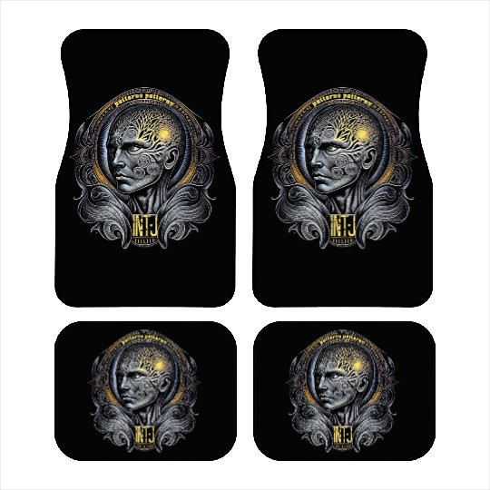 INTJ Car Mats showing the mind storm, patterns patt