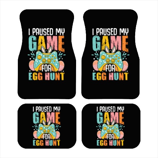 Happy Easter Motif Easter Eggs Funny Easter Bunny Car Mats