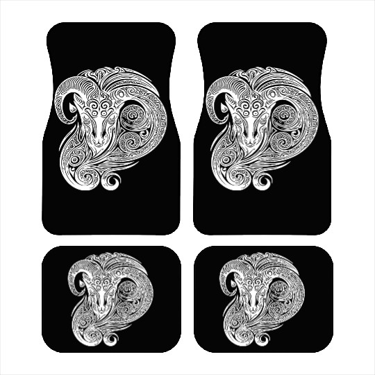 Elegant Capricorn Vintage T Tattoo Car Mats