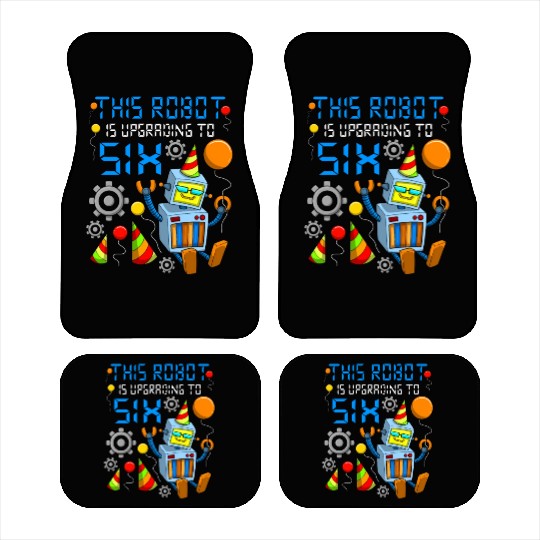 Robot Birthday Outfit Boy 6th Robot Birthday Party Car Mats