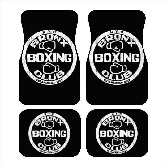 Bronx Boxing Club Squared Circle Distressed Car Mats