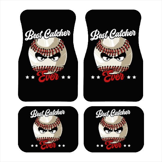 Best Catcher Ever Baseball Player Baseball Coach Car Mats