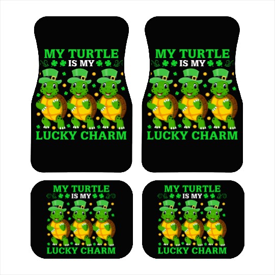 My Turtle Is My Lucky Charm Car Mats
