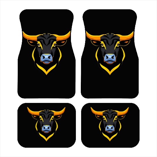 The angry bull Car Mats
