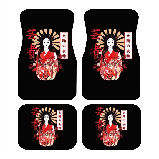 Amaterasu Omikami Cherry Blossom Sun Goddess Car Mats