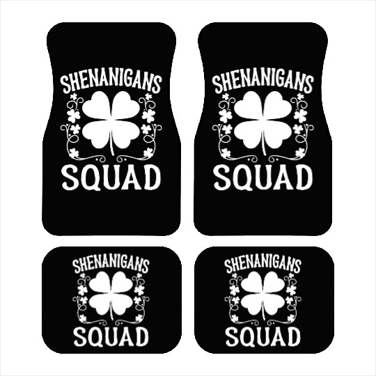 Shenanigans Squad St Patricks Day Matching Group Car Mats
