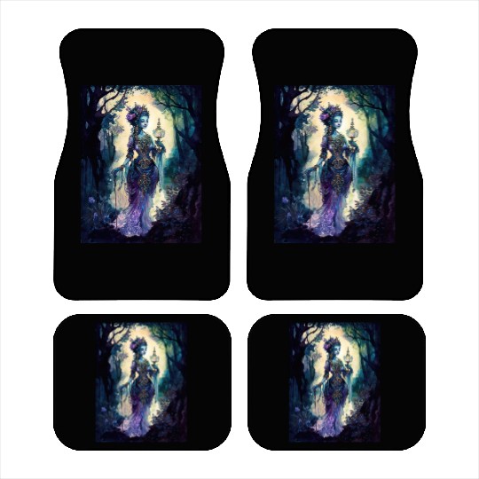 Asian Nature Goddess - Dark Woodland Witchy Forest Car Mats