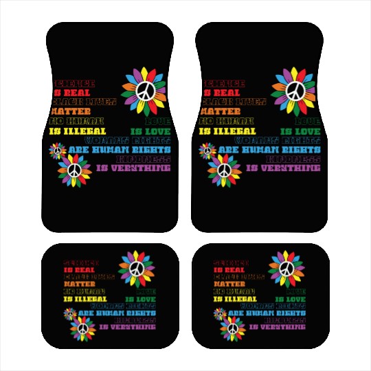 Distressed Science Is Real Black Car Mats