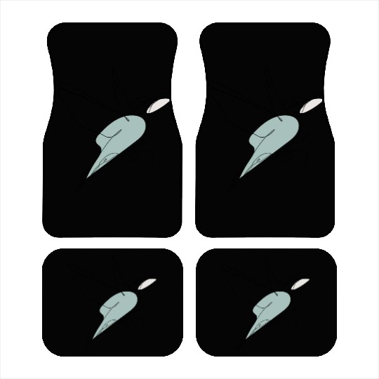 Hand-Drawn One-Line Art Bird Illustration Car Mats