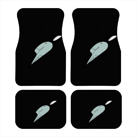 Hand-Drawn One-Line Art Bird Illustration Car Mats