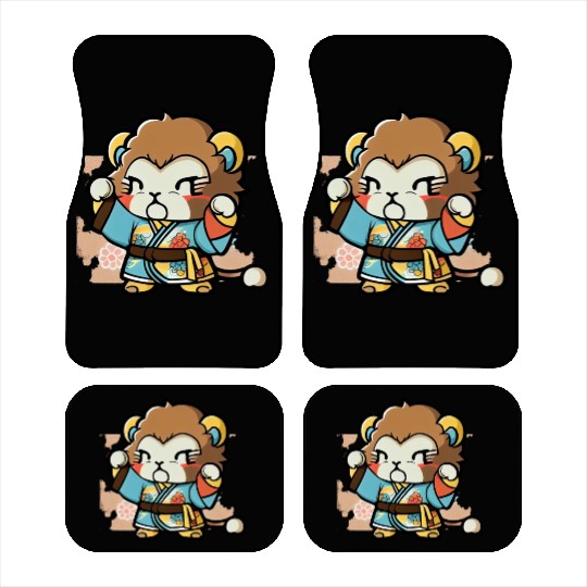 lion in kimono Car Mats