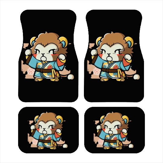 lion in kimono Car Mats