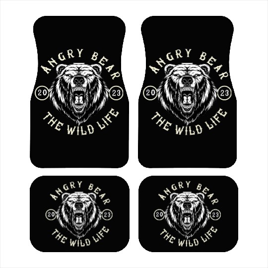 Angry Bear | The wild life Car Mats