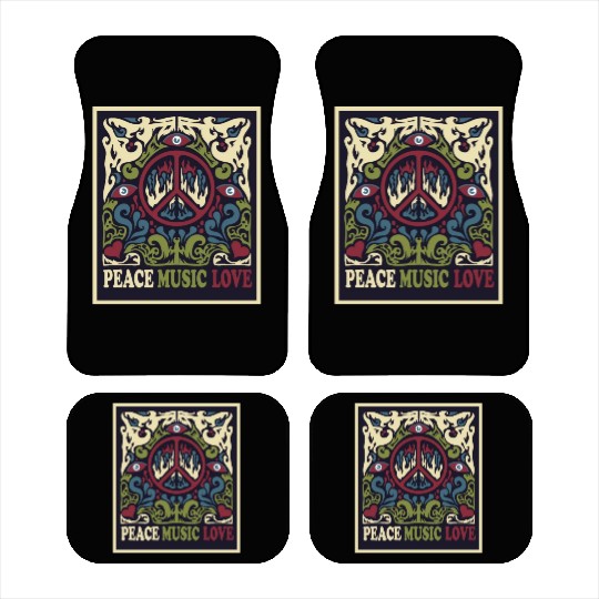 Psychedelic music Car Mats