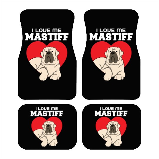 I Love Me Mastiff Car Mats