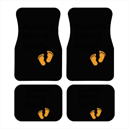 Auntie's Baking Buddy Baking aunt, baking baby Car Mats