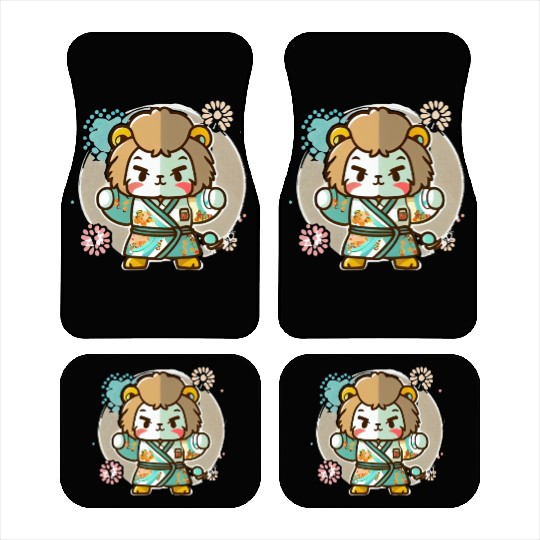 Lion kimono Car Mats
