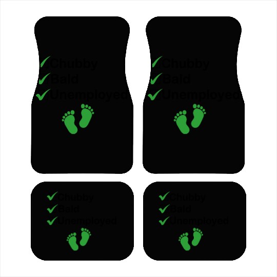 Chubby Bald Unemployed Funny Newborn Baby Car Mats