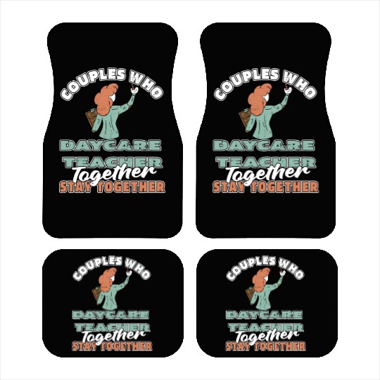 Daycare Teacher Couple Car Mats