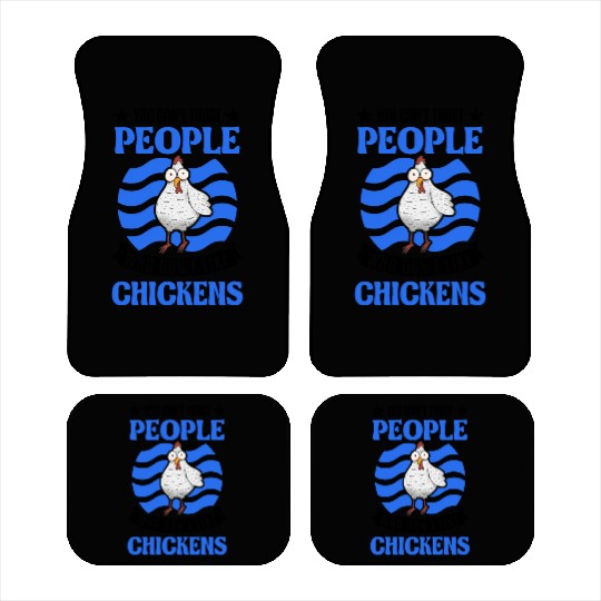 Chickens Chicken Farm Farmer Car Mats