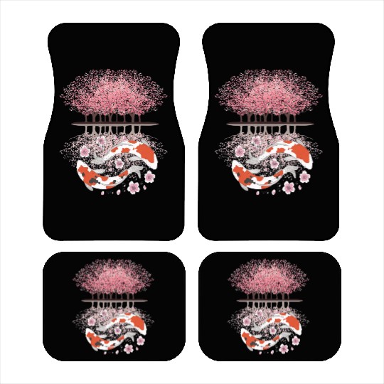 Koi Sakura Tree Upside Down Cherry Blossom Japanes Car Mats