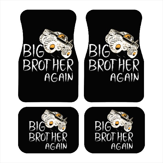 Big Brother Car Mats Monster Truck for Boys Youth