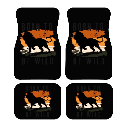 Born to be wild Lion Animal Design Car Mats