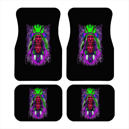 Psychedelic Native Car Mats