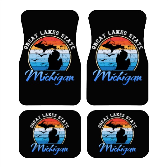 Michigan The Great Lakes State Car Mats