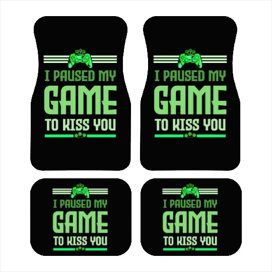 I Paused My Game To Kiss You Irish Retro Gamer Car Mats